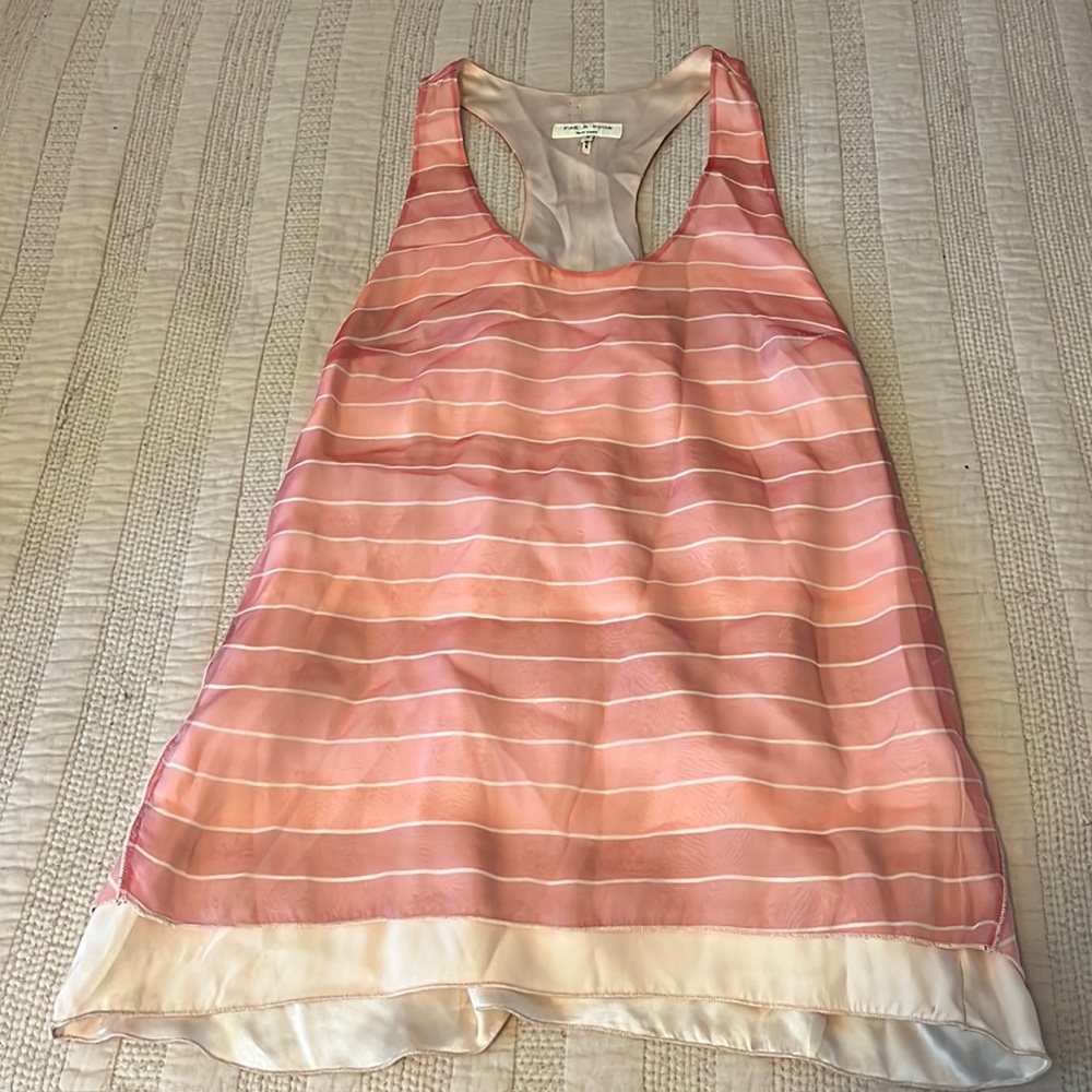 Rag & Bone Silk Racerback Tank